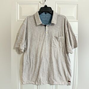 The Normal‎ Brand Polo Shirt Men’s L Stripe Button Up Short Sleeve Golf Preppy